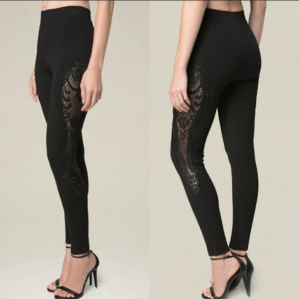 Embroidered Thigh Leggings
